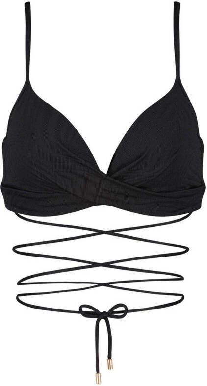 Beachlife Black Swirl voorgevormde bikinitop met beugel online kopen