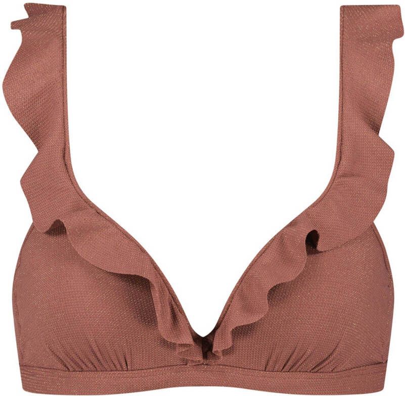 Beachlife Rouge Shimmer Top Bikini Foam + Wired