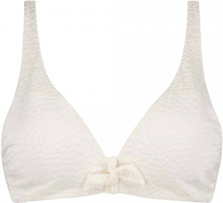 Beachlife Cloud Dancer push up bikinitop met structuur