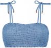 Beachlife beugel bandeau bikinitop met lurex blauw/zilver online kopen