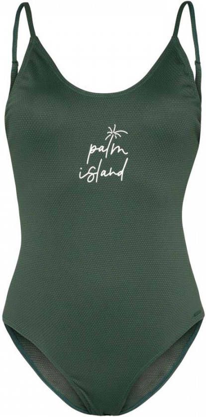 Protest badpak Puck donkergroen