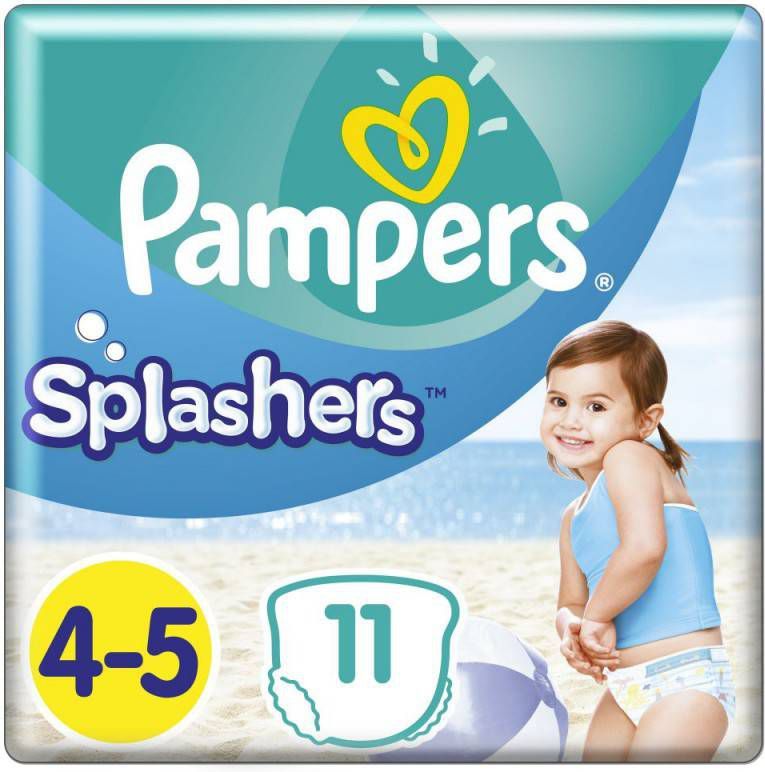 Pampers Splashers maat 4-5 (9-15 kg) 11 wegwerpbare zwemluiers