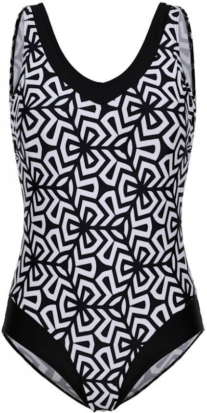 maritim Badpak in klassieke stijl Zwart/Wit