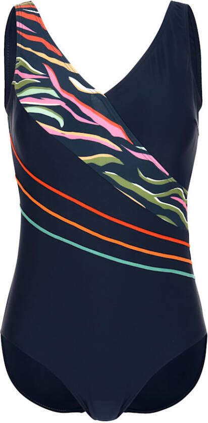 maritim Badpak met contrastkleurige biesjes voor Marine