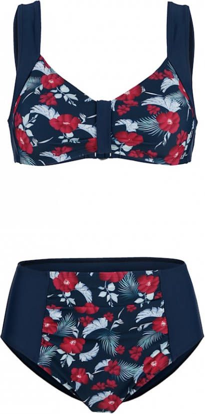 maritim Bikini met gedessineerde inzetten Marine