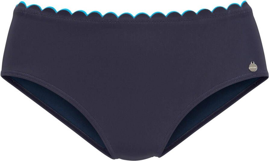 Bikinibroekje in navy/turquoise van LASCANA