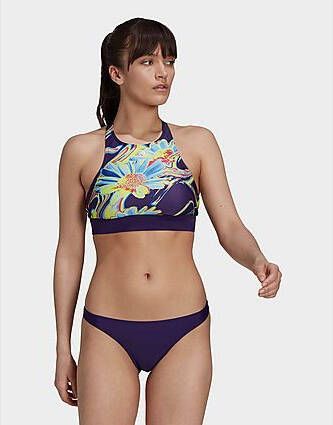 Adidas Positivisea Print Bikini Set Dark Purple/Bliss Blue Dames