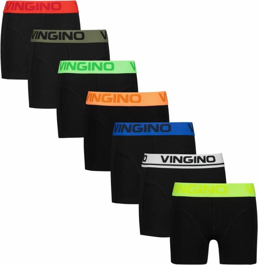 Vingino Zwarte Boxershort Boys Boxer(7 pack )