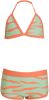 BEACHWAVE triangel bikini met zebraprint groen/rood online kopen