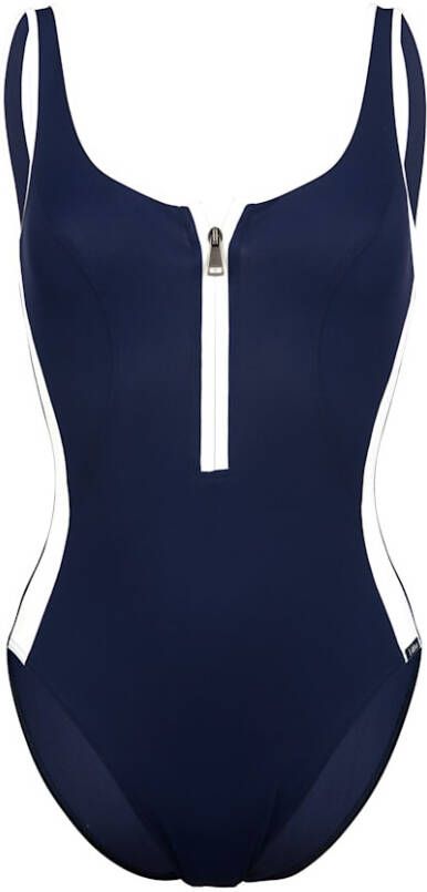 LIDEA Badpak met corrigerend effect Marine/Wit