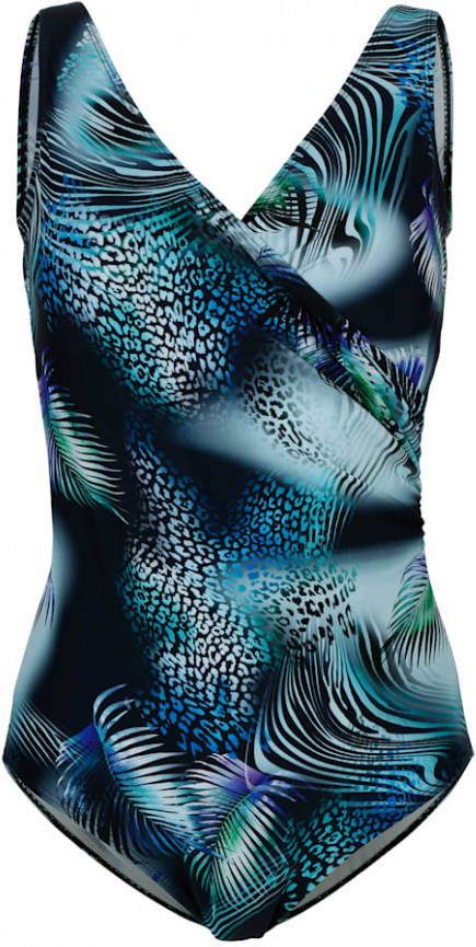 maritim Badpak in wikkellook Zwart/Turquoise