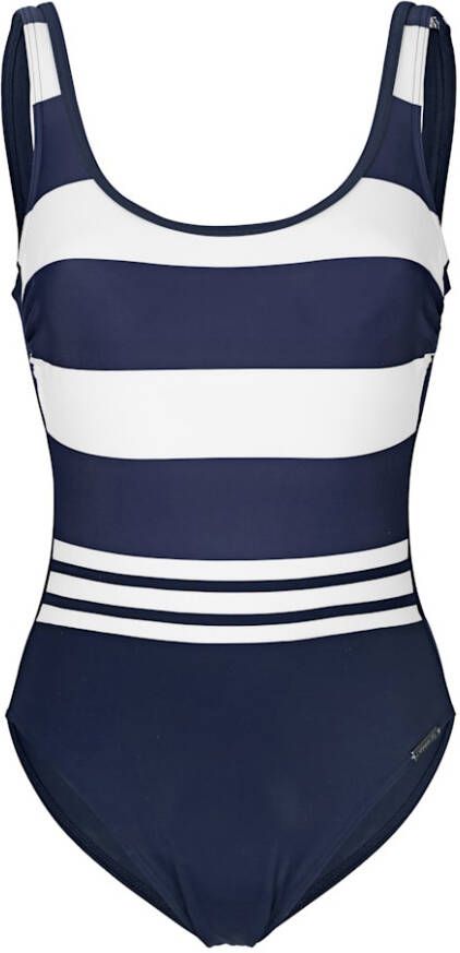Olympia Badpak met strependessin Marine