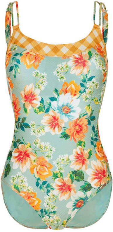 SUNFLAIR Badpak met subtiele wafelstructuur Groen