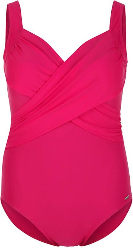 TruYou Badpak met plooitjes voor Pink