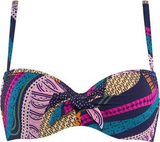 Marlies Dekkers Lotus Plunge Balconette | Wired Padded Dark Blue And Purple 70f