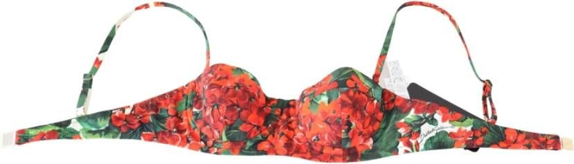 Dolce & Gabbana Swimsuit Beachwear Bikini Top , Rood, Dames