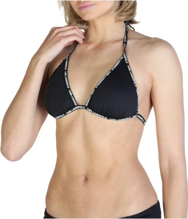 Karl Lagerfeld Bikini top Kl21Wtp01 , Zwart, Dames