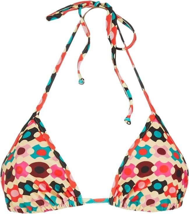 La DoubleJ Triangle Bikini Top , Oranje, Dames