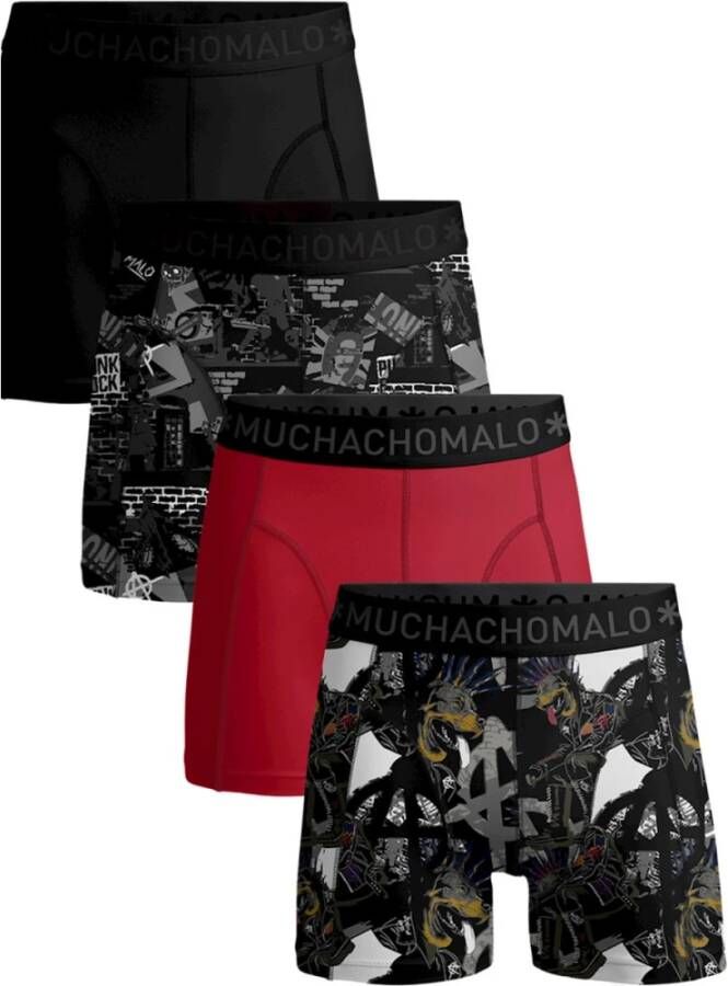 Muchachomalo Heren 4 pack boxershorts Punk