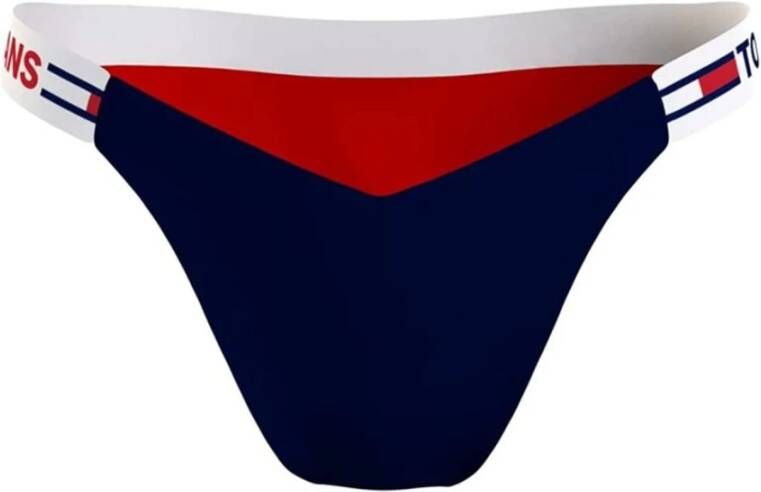 Tommy Hilfiger Hooggesneden bikini bodems , Blauw, Dames