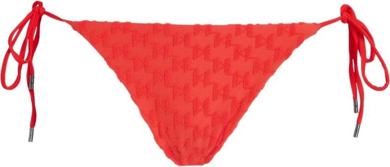Karl Lagerfeld Swimwear Bottom Monogram String Bottoms , Rood, Dames