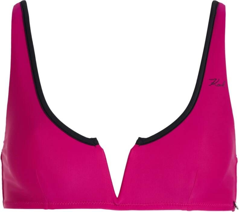 Karl Lagerfeld Swimwear Top DNA Binding Bandeau , Roze, Dames