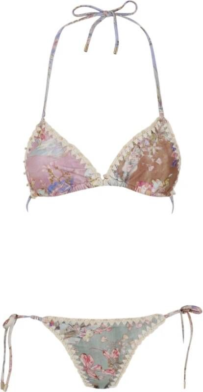 Zimmermann Bikini , Beige, Dames