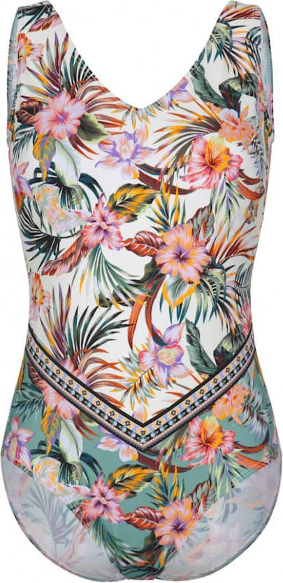 maritim Badpak in trendy kleurenmix Wit/Groen