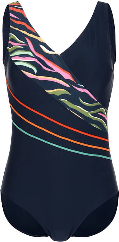 maritim Badpak met contrastkleurige biesjes voor Marine