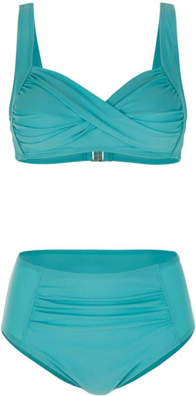 maritim Bikini met hoog broekje Turquoise