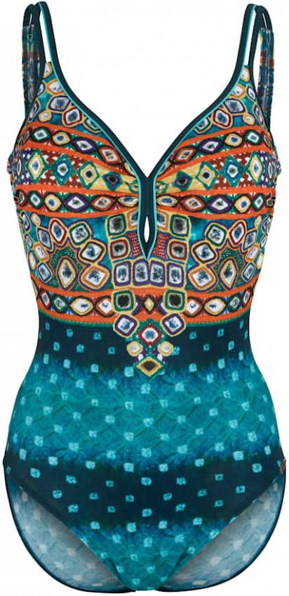 SUNFLAIR Badpak met mozaïekdessin Turquoise