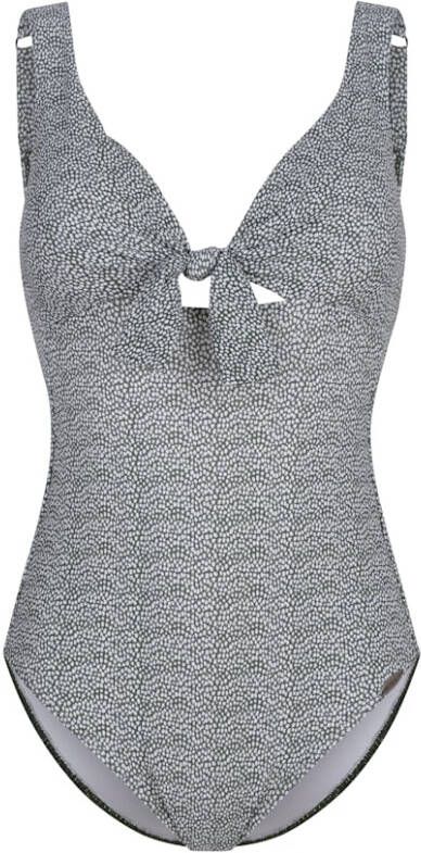 SUNFLAIR Badpak met speels strikje Olijf