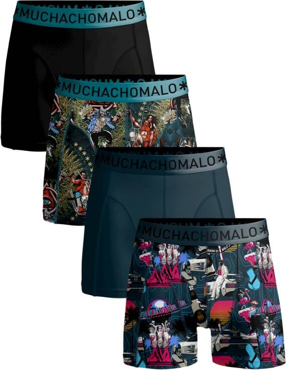 Muchachomalo Jongens 4 pack boxershorts Miami Vatos Ace