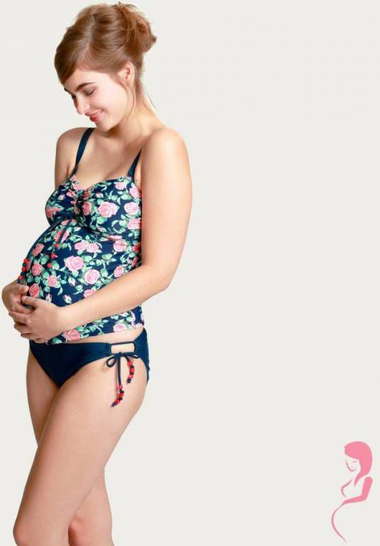 Petit Amour ZwangerschapsTankini Cameron MaxiCup Bloem