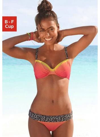 KangaROOS Beugelbikini met trendy details voorzien van luipaardprint