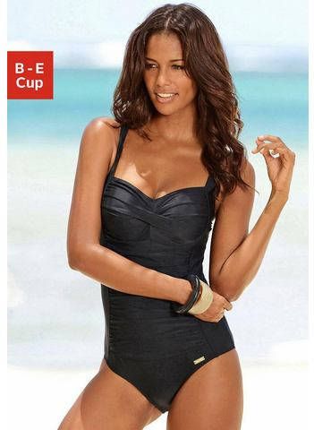 Lascana Badpak met plooien en modellerend effect