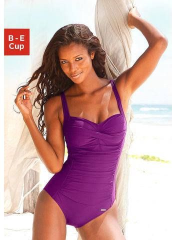 Lascana Badpak met plooien en modellerend effect