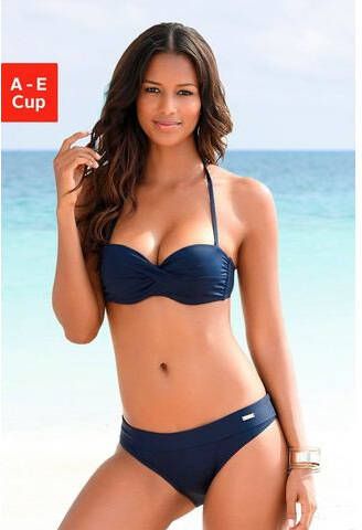 Lascana Bandeaubikinitop Italië, met bandjes aan de zijkant