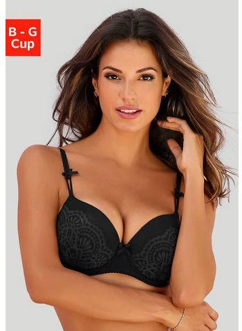 Lascana Bh met steuncups Aurora met beugel en fijne kant