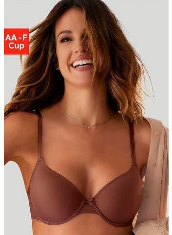 Lascana Bh met steuncups Ela perfect basic met beugel van zijdeachtige microvezel