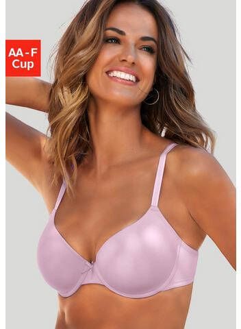Lascana Bh met steuncups Ela perfect basic met beugel van zijdeachtige microvezel
