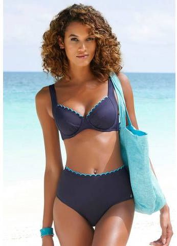 Lascana Bikinitop met beugels Camilla met contrastkleurig detail