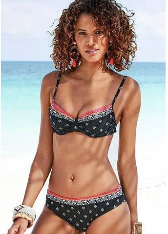 Lascana Bikinitop met beugels Kimer met een moderne print