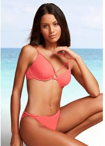 Lascana Bikinitop met beugels Scarlett met sierbandjes