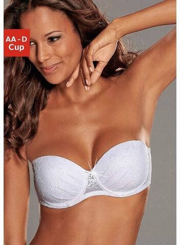 Lascana Push up bh Chelina met beugel, met afneembare, normale en transparante bandjes
