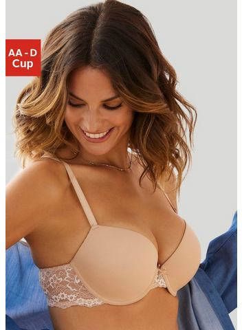 Lascana Push up bh Dessous met beugel en kanten achterkant