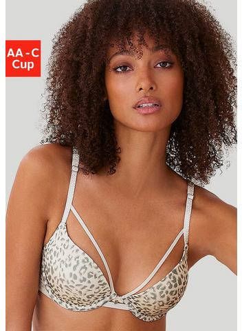 Lascana Push up bh in cool luipaard design met bandjes look