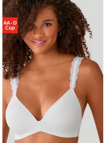 Lascana Push up bh zonder beugels met prachtige kanten bandjes