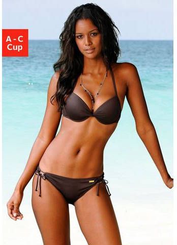 Lascana Push-upbikinitop Italië, met rimpeling