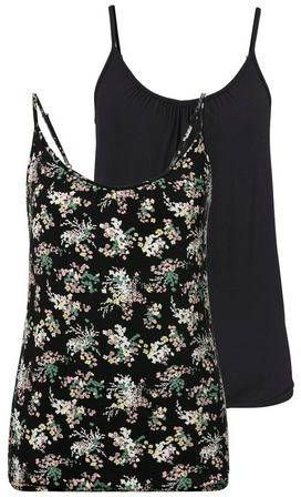 Lascana Top met spaghettibandjes met een mooi bloemdessin(Set van 2 )